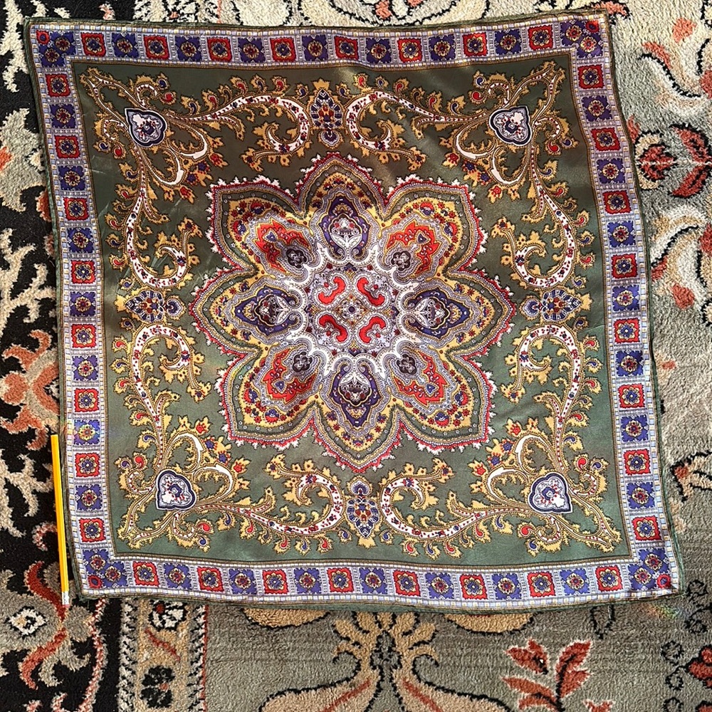 Silk vintage scarf